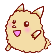 ポメラニアン　犬スタンプ