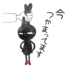 ピアスをつけたコミカルバニー