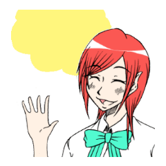 女子高生の使いやすいスタンプ