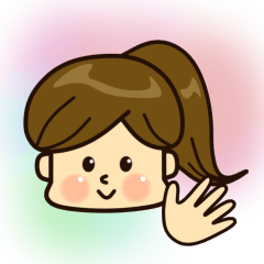 ポニーテールな女の子【日常会話】