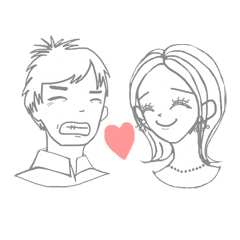 ユリの七変化顔スタンプ