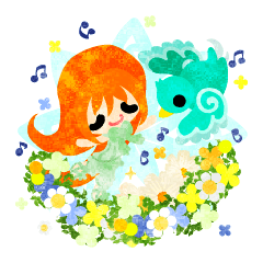 可愛い小人たち -不思議な小鳥と一緒に-