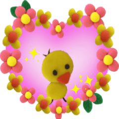 動く！ふんわりカワイイ４（ハート、ラブ)