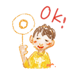 Motai Kyoko水彩絵の具スタンプ②