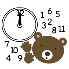 くまさんが時刻をお知らせします