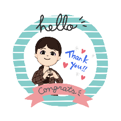 人のLINEスタンプwww