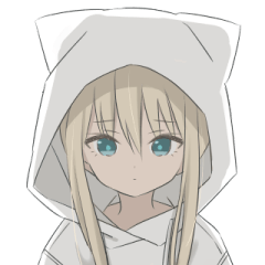 パーカーの女の子(金髪)