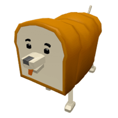 むにむに動く食パンワン