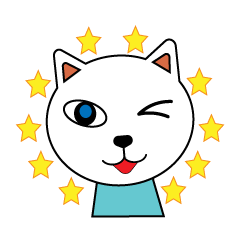 おちゃめな猫のスタンプ