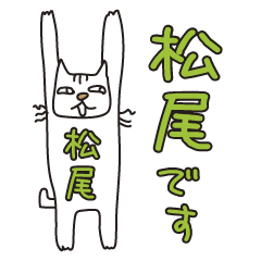 ばんざい猫 松尾用