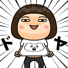 ベタックマＴシャツを着た女の子１