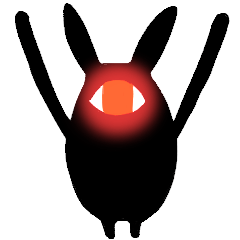 ONE EYE RABBIT-Black