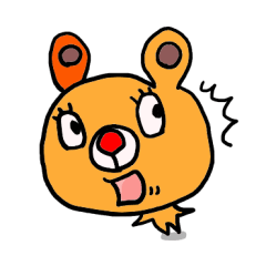 テキトー系【くまのうさぎ】スタンプ