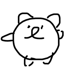 落書きスタンプ。謎のキャラ