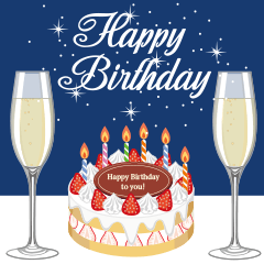 【 動く　大人の誕生日　お祝い　】