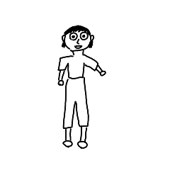 脚長くんのスタンプ