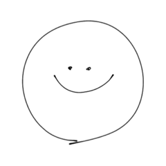シンプル顔絵文字スタンプ