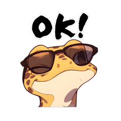 レオパくんのイケイケスタンプ