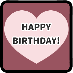 ▶️動く⬛LINEハート❸⬛ベビーピンク