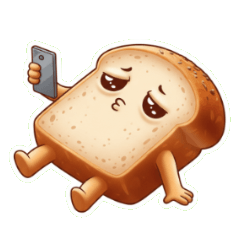 お腹ペコペコで泣いちゃう食パン