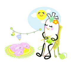 白いニンジンカップル