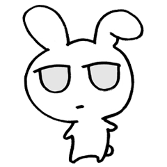 元気のないウサギ