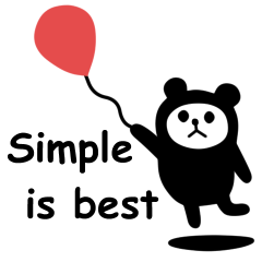 くまのシンプルスタンプ　#13