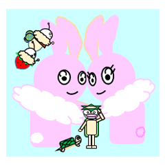 Bee, rabbit, turtle Friends