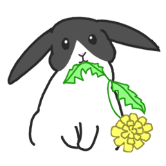 シンプルうさぎスタンプ！