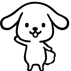 動く♪ダス犬ハッピースタンプ