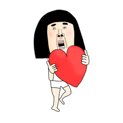 イケてるガール 02 ポップアップ 文字無し