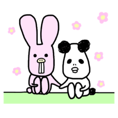 うさぎとぱんだと仲間たち