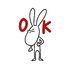 しゃくれるうさぎ
