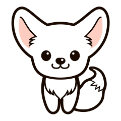 白いフェネック