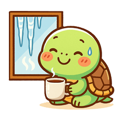 「亀、わりと忙しい。」