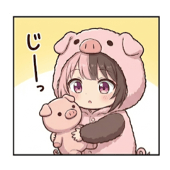 ぶたみちゃんたちのスタンプ②