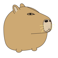 カピバラのスタンプ