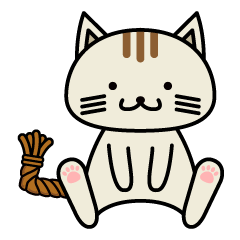 尾曲がり猫の茶太郎