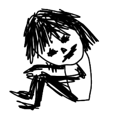 少しだけ怖いスタンプ