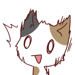 フリーダムな三毛猫