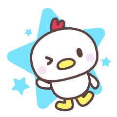 ニワトリさんスタンプ