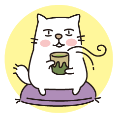 白ネコのにゃーさん