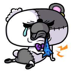 ボロくま物語。百面相（文字なしVer.）