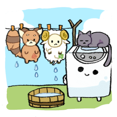 せんたっき君と動物たち