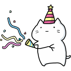 無表情猫スタンプ