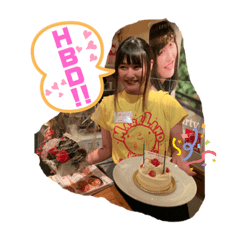 ひかりちゃんパロディスタンプ　1