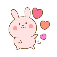 うさぎとねこのゆるい日常スタンプ
