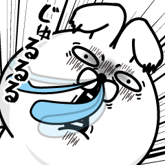 顔リアクションうさぎ4