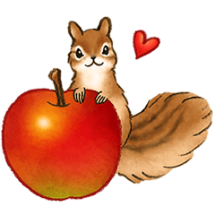 使いやすい☆りすのスタンプ