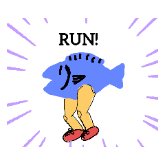 カオスな魚スタンプ